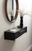 Floating Console Table Black 30x9x6 8