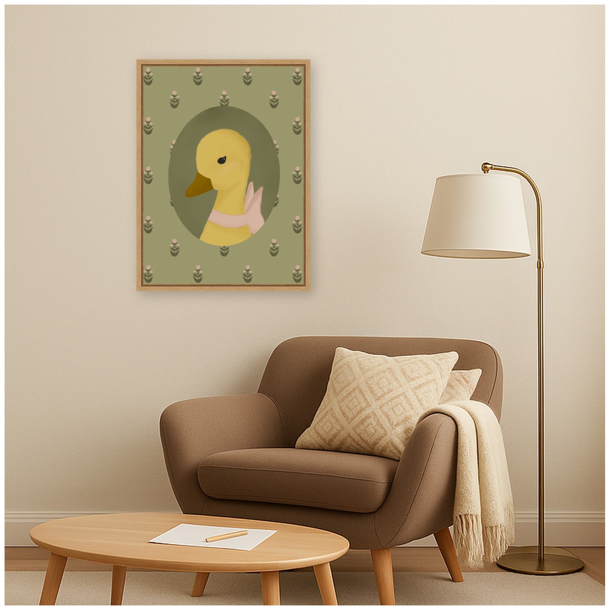 Framed Canvas 18x24 Sylvie Natural 6