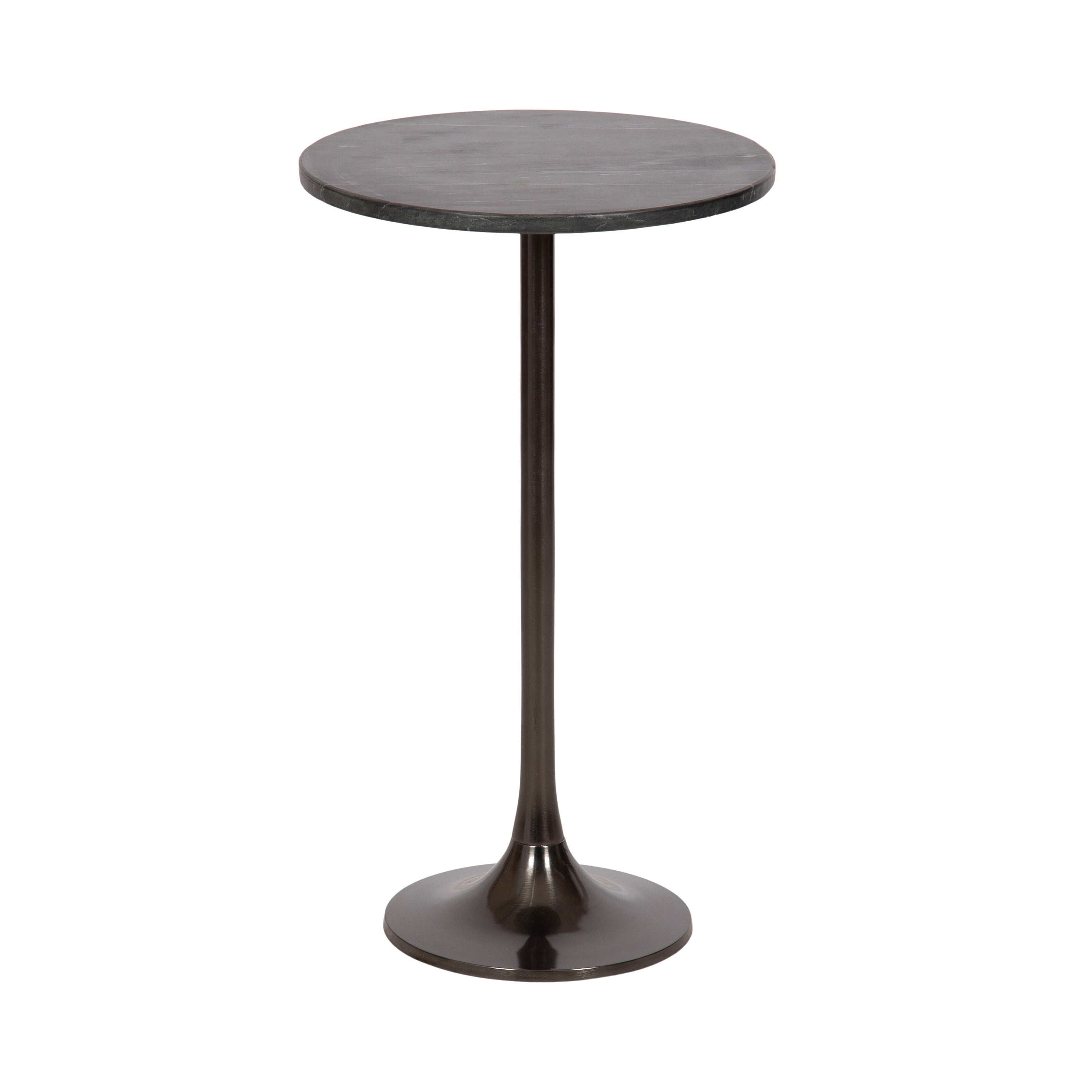 Drink Table Pewter Black 14x14x24 1