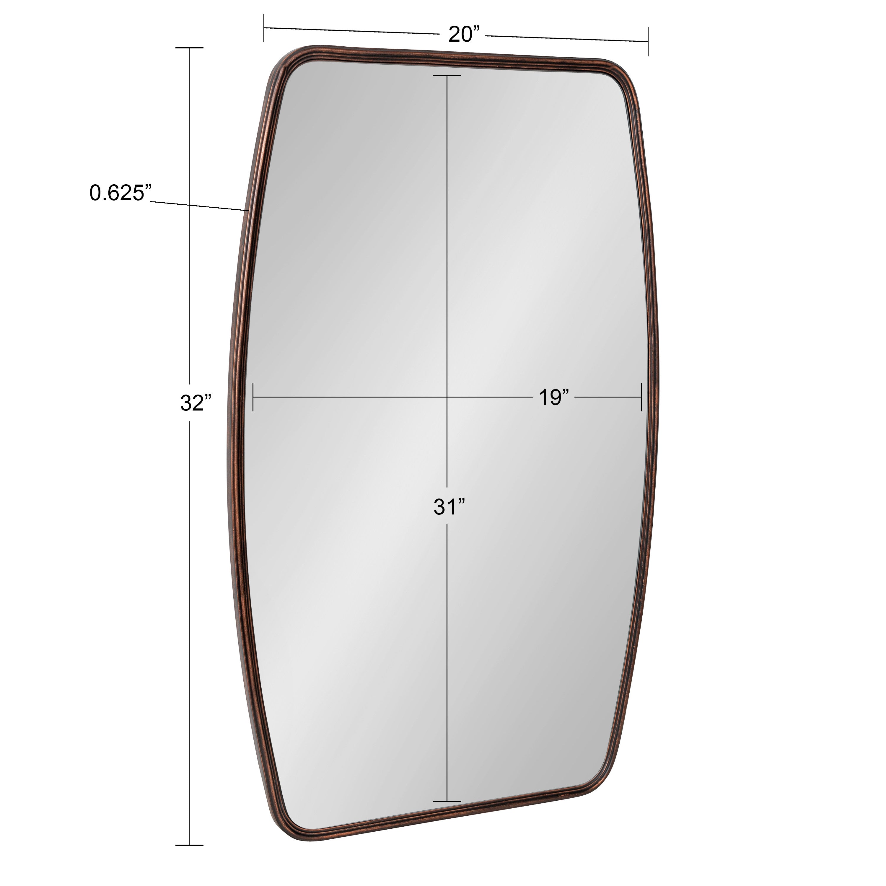Capsule Mirror Bronze 20x32 5