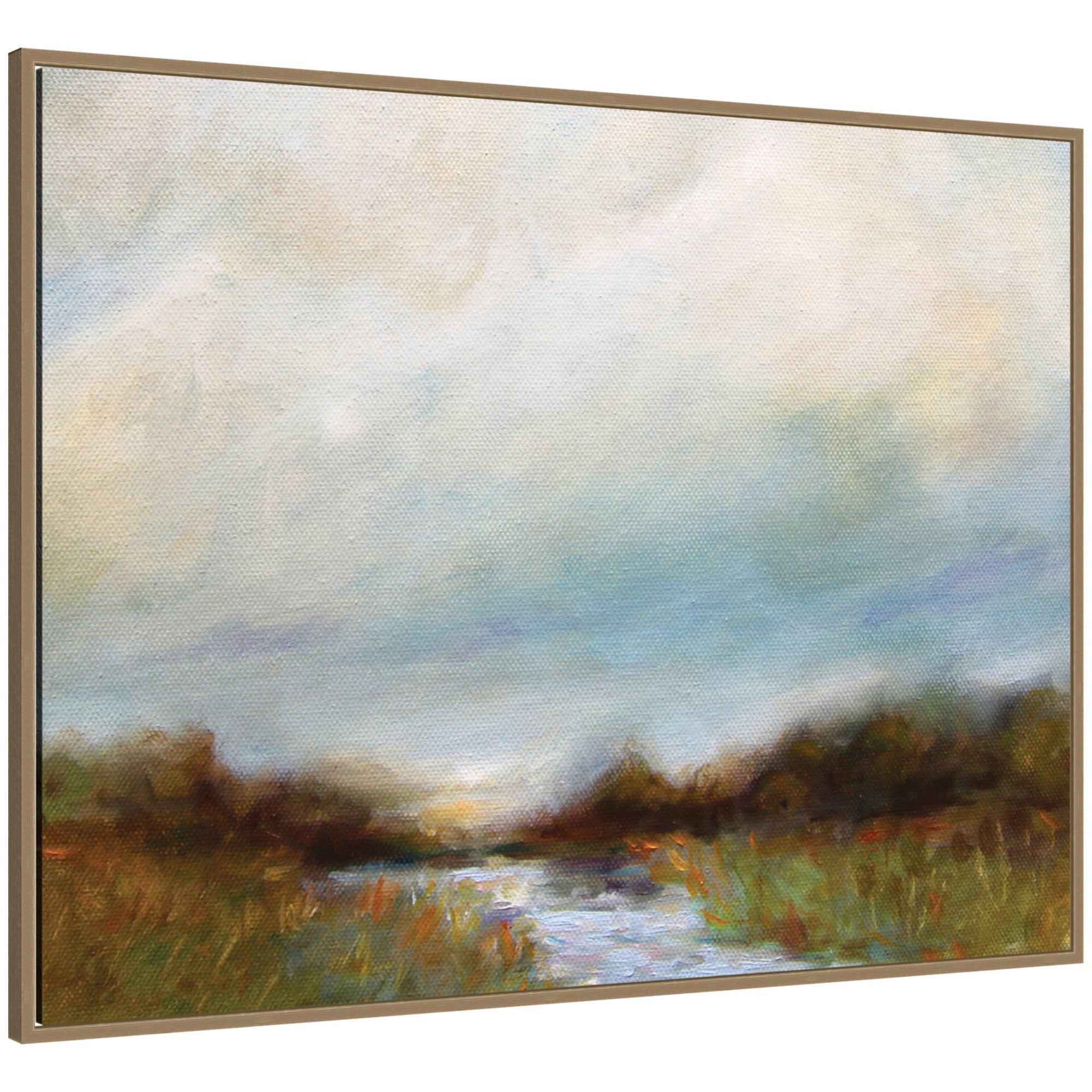 Framed Canvas 42x32 Sylvie Dark Gold 1