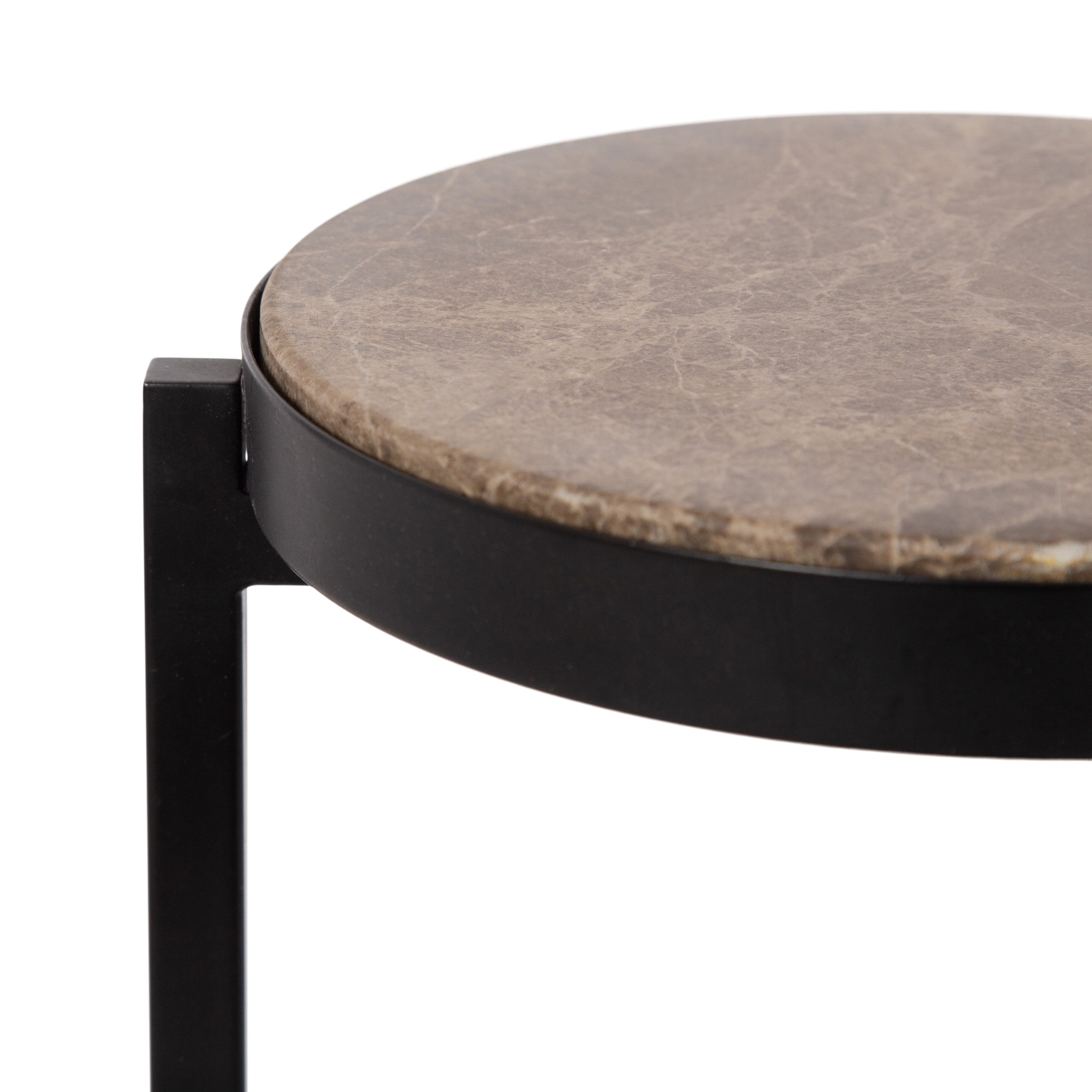 Drink Table Brown Black 9x9x23 3