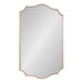 Scallop Mirror Gold 24x36 1