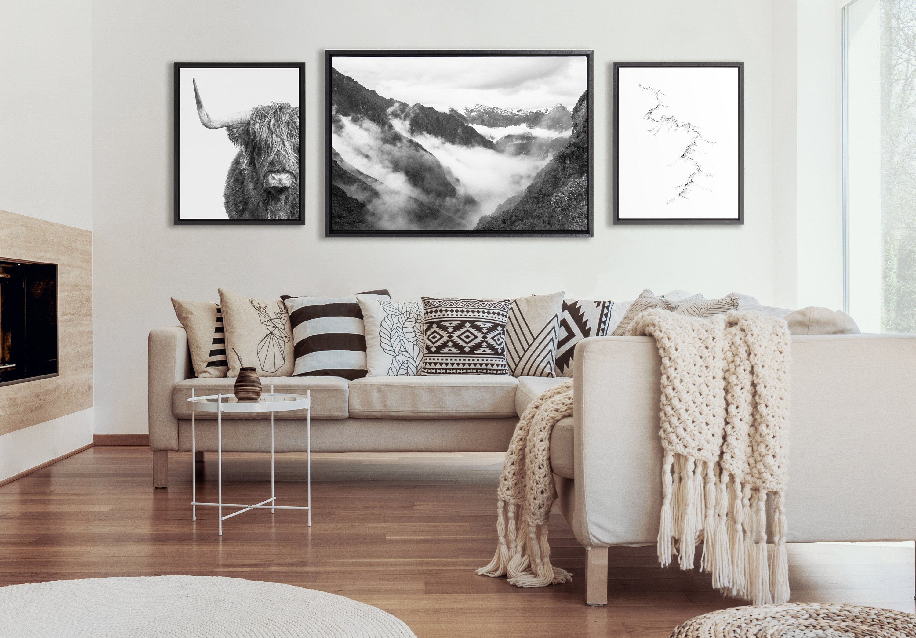 Art Set Sylvie Black 3 Piece Set 5