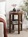 Side Table Walnut Brown 16x16x24 7