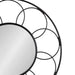 Round Mirror Black 34x34 3