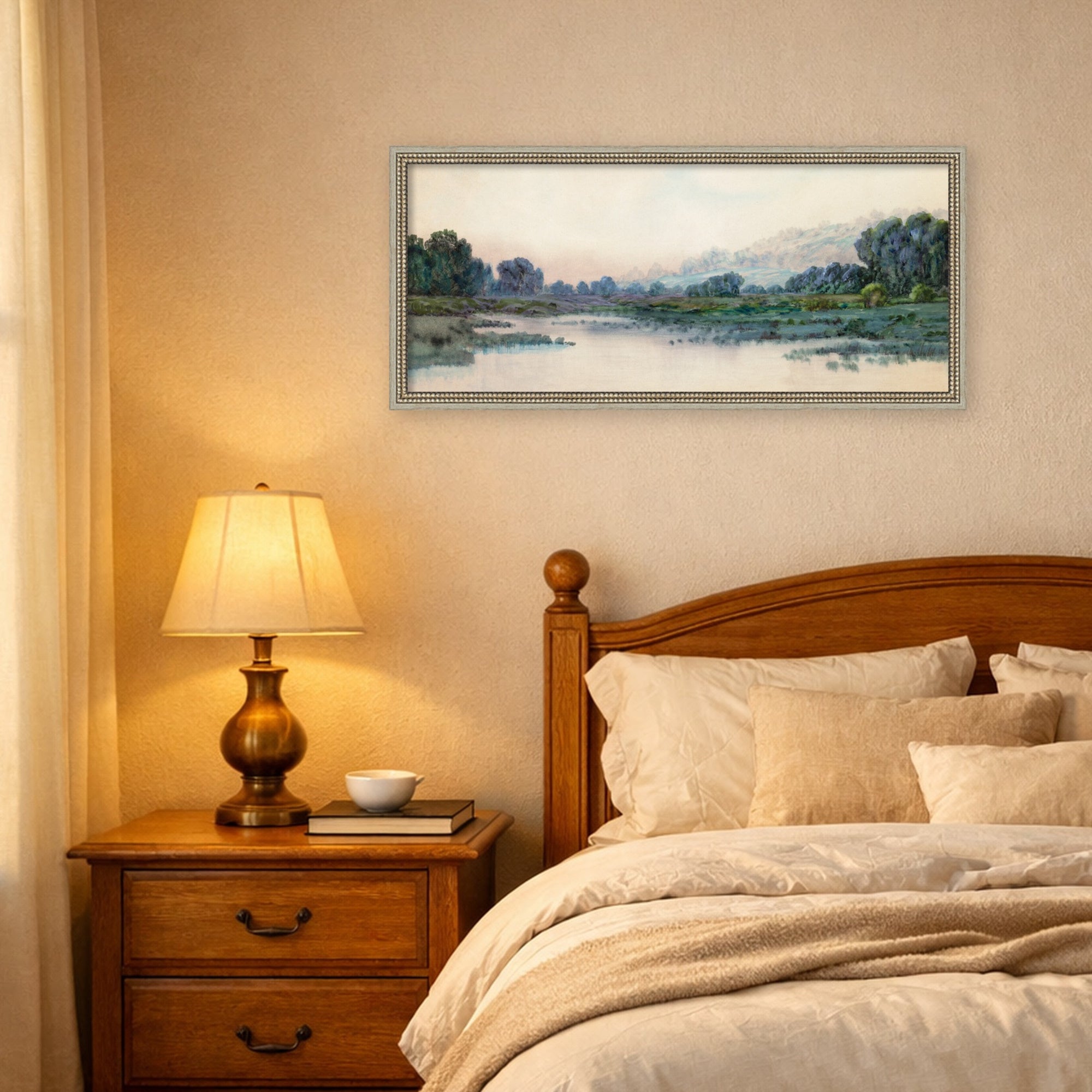Mounted Canvas 38x17 Sylvie Beaded Dark Gold 6