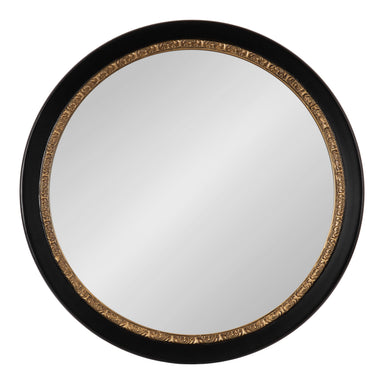 Round Mirror Black 26x26 1