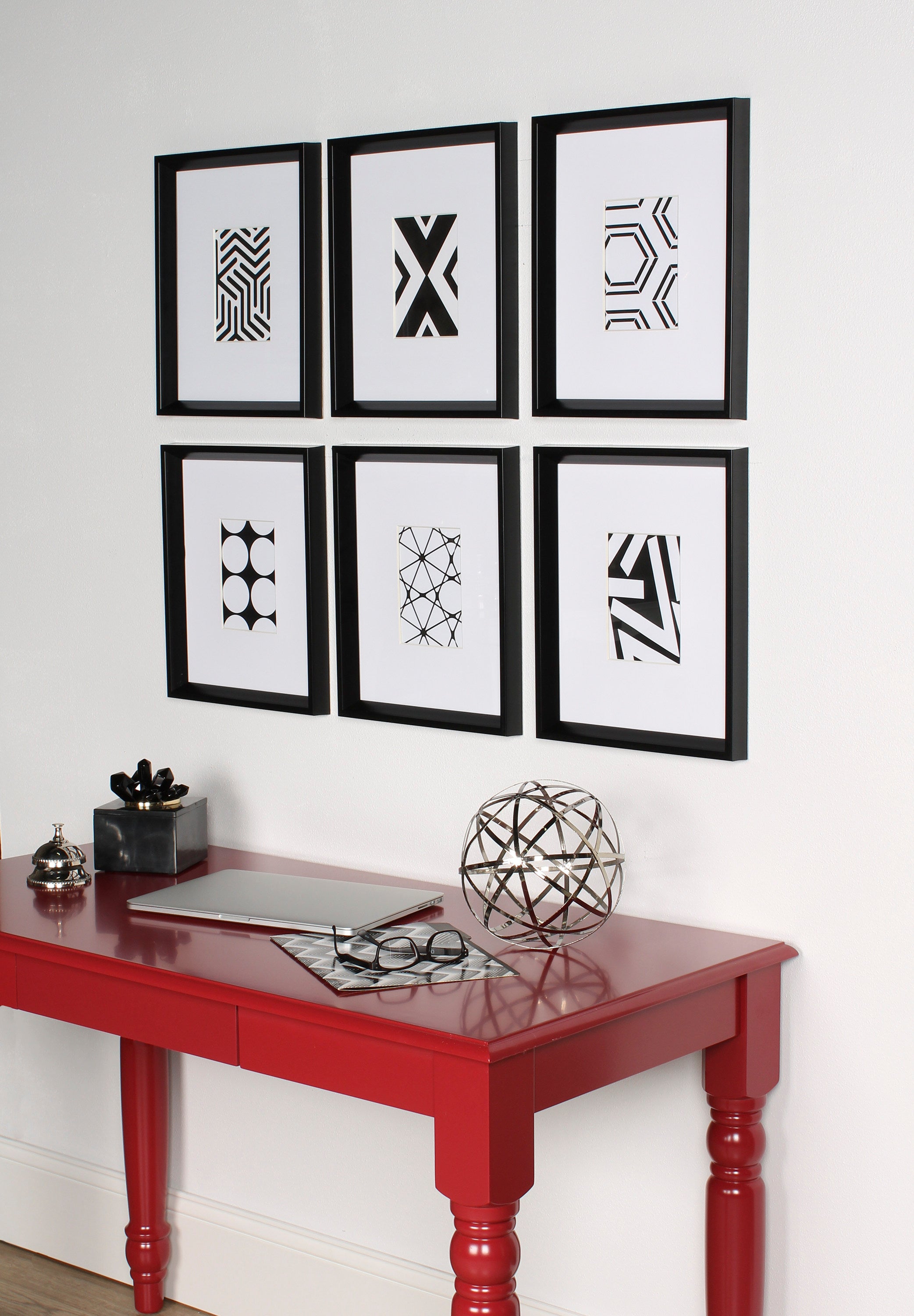 Art Set Black 6 Piece 13 in. x 16 in. 5