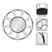 Round Mirror Black 34x34 2