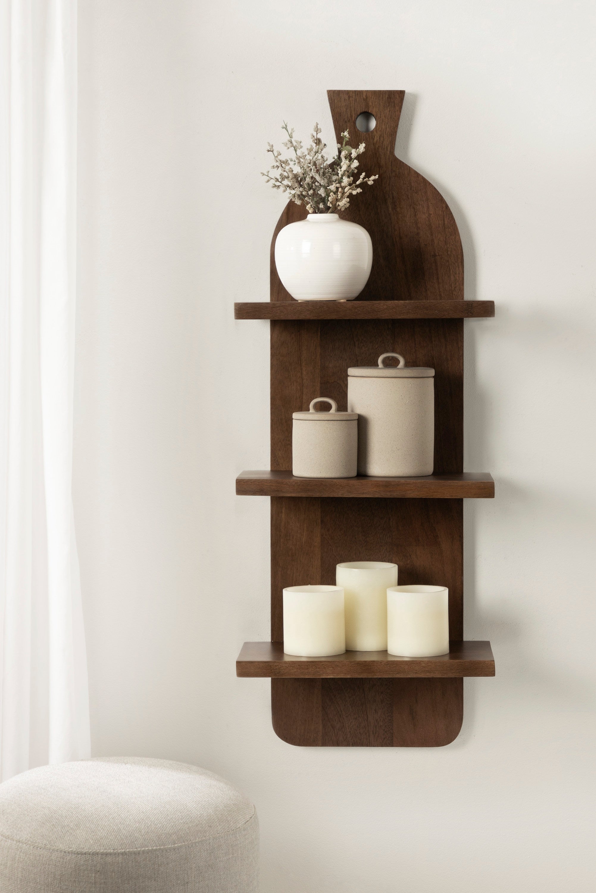 Braxton 3-Tier Wood Shelf