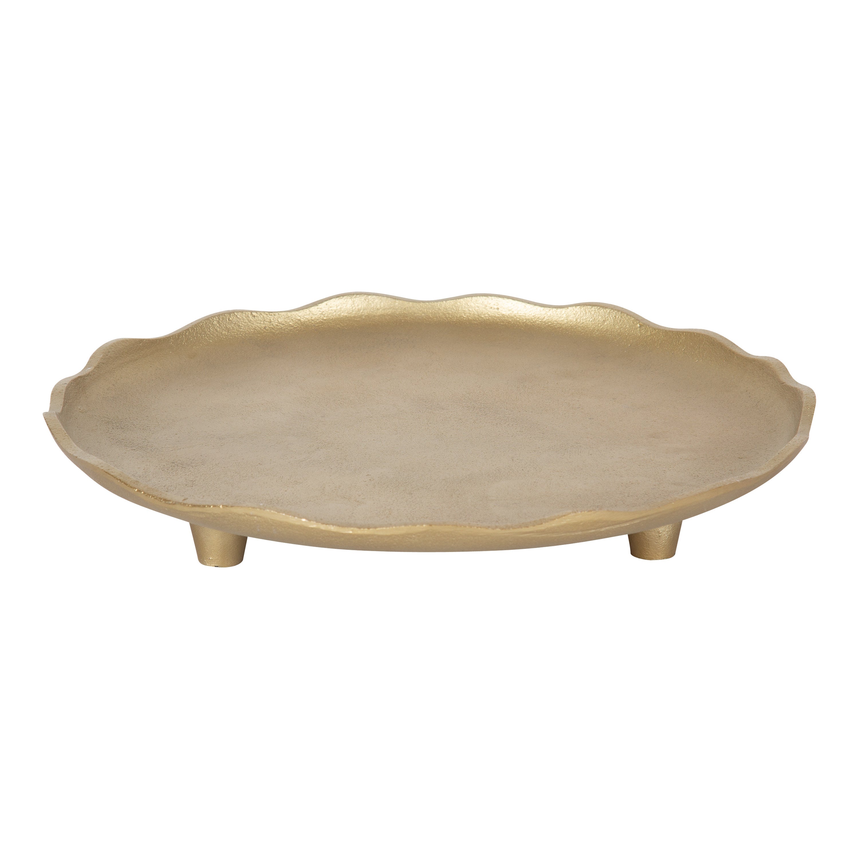 Serving Tray 16" Diameter Gold 1