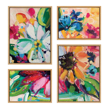 Sylvie Wild Growth Framed Canvas Art Set by Rachel Christopoulos