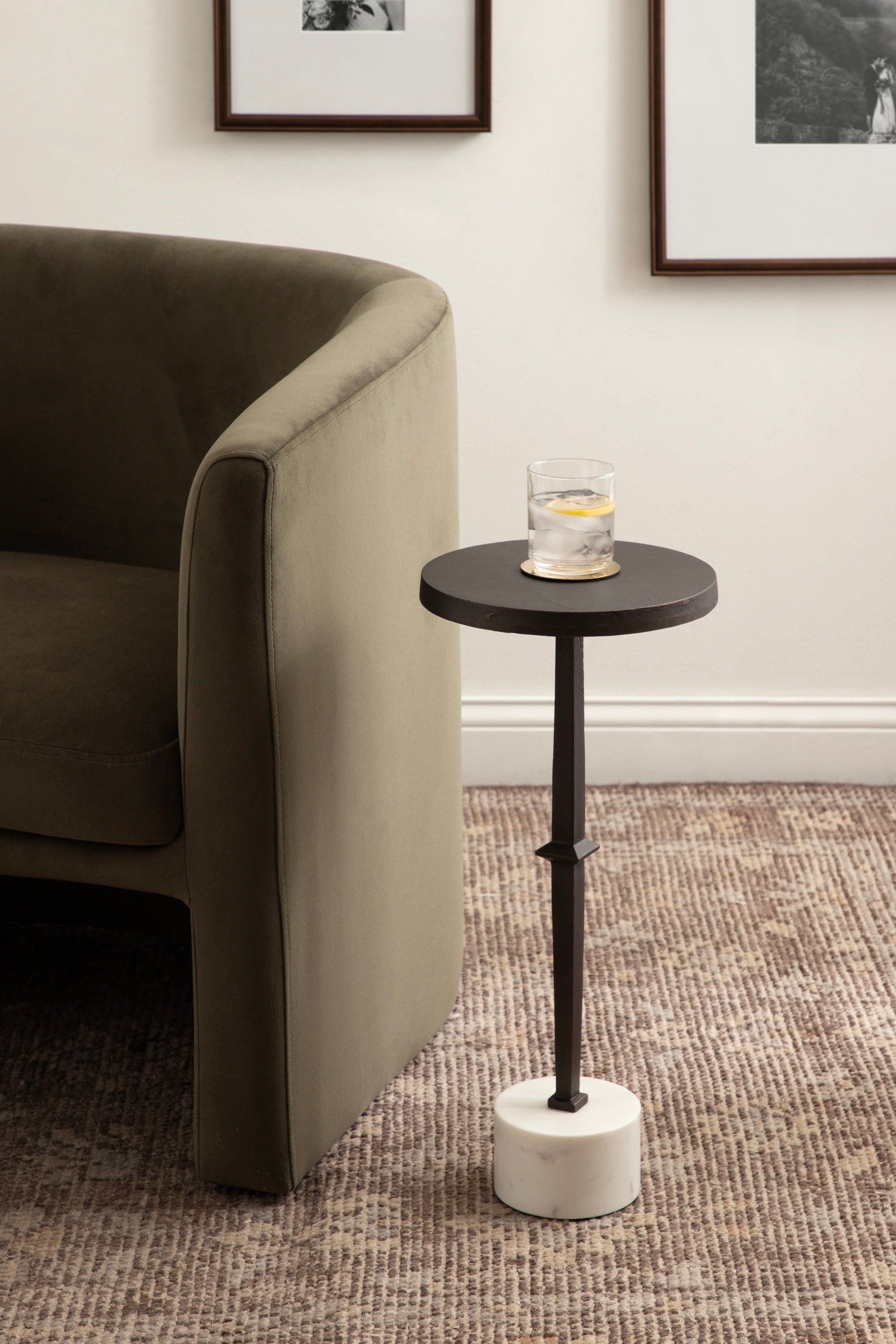 Lazaro Pedestal Drink Table