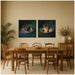 Art Set 2 Piece Set 22x22 Sylvie Beaded Black 6