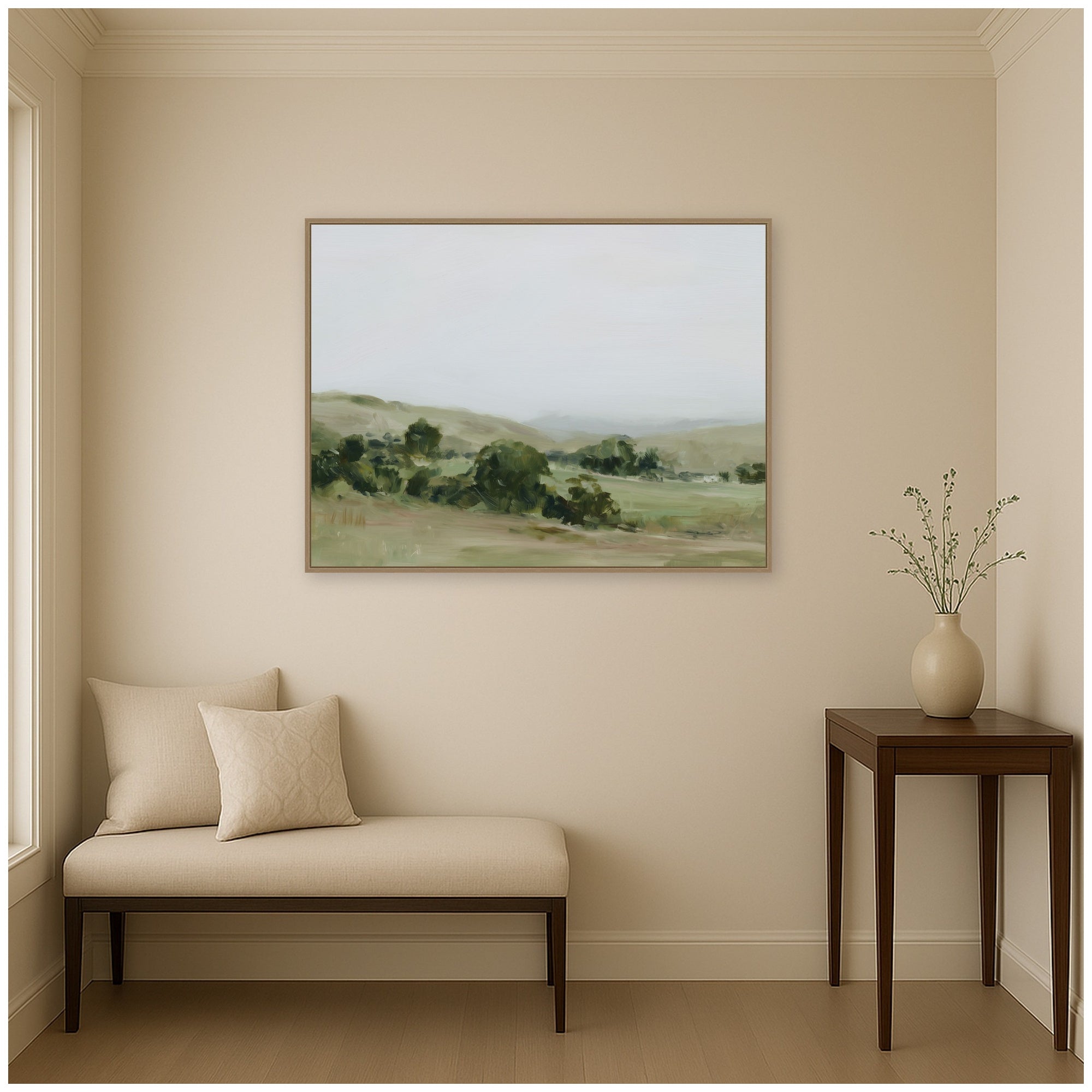 Framed Canvas 42x32 Sylvie Dark Gold 6