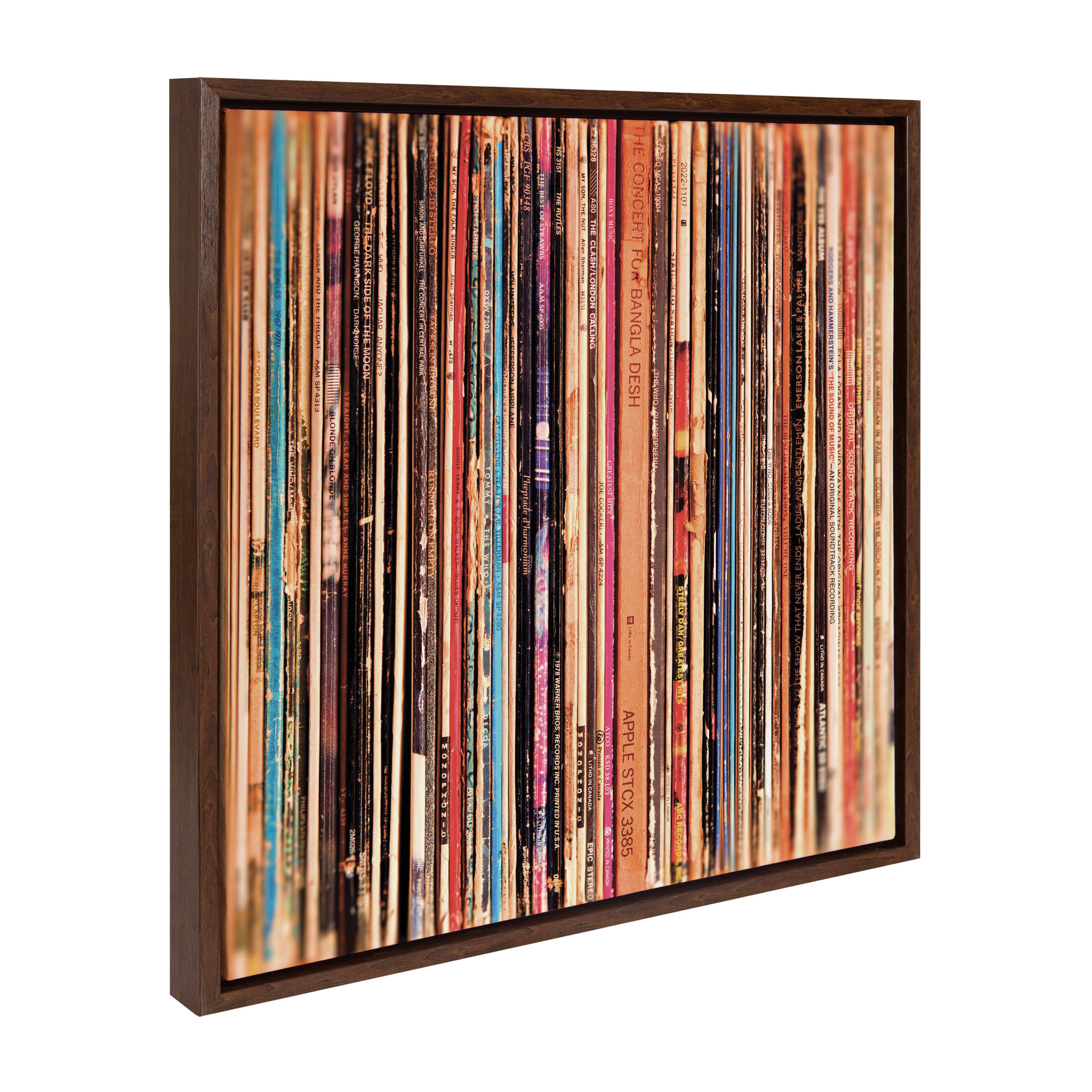 Framed Canvas Sylvie Walnut 22x22 2