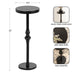 Drink Table Black 9x9x22 2
