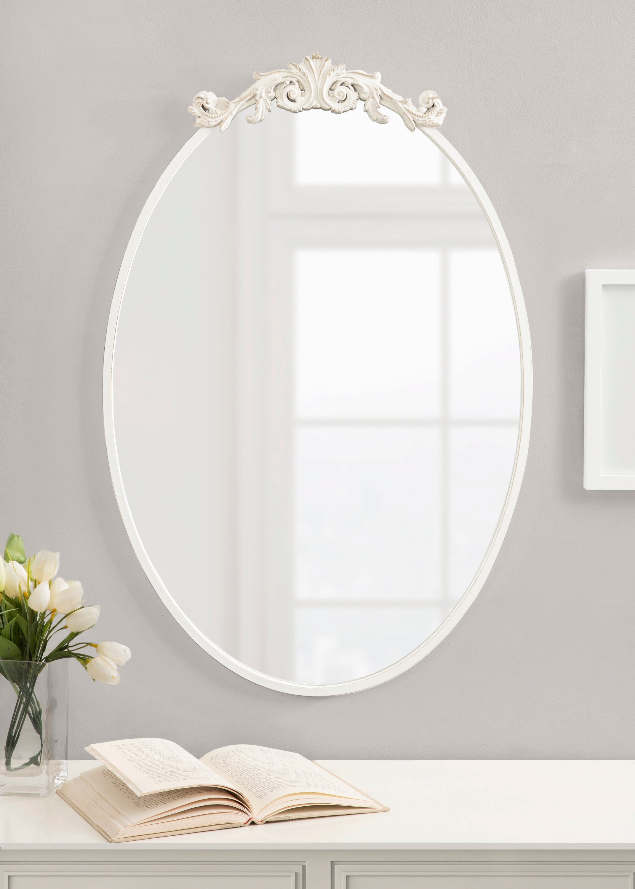 Oval White 24x36 6
