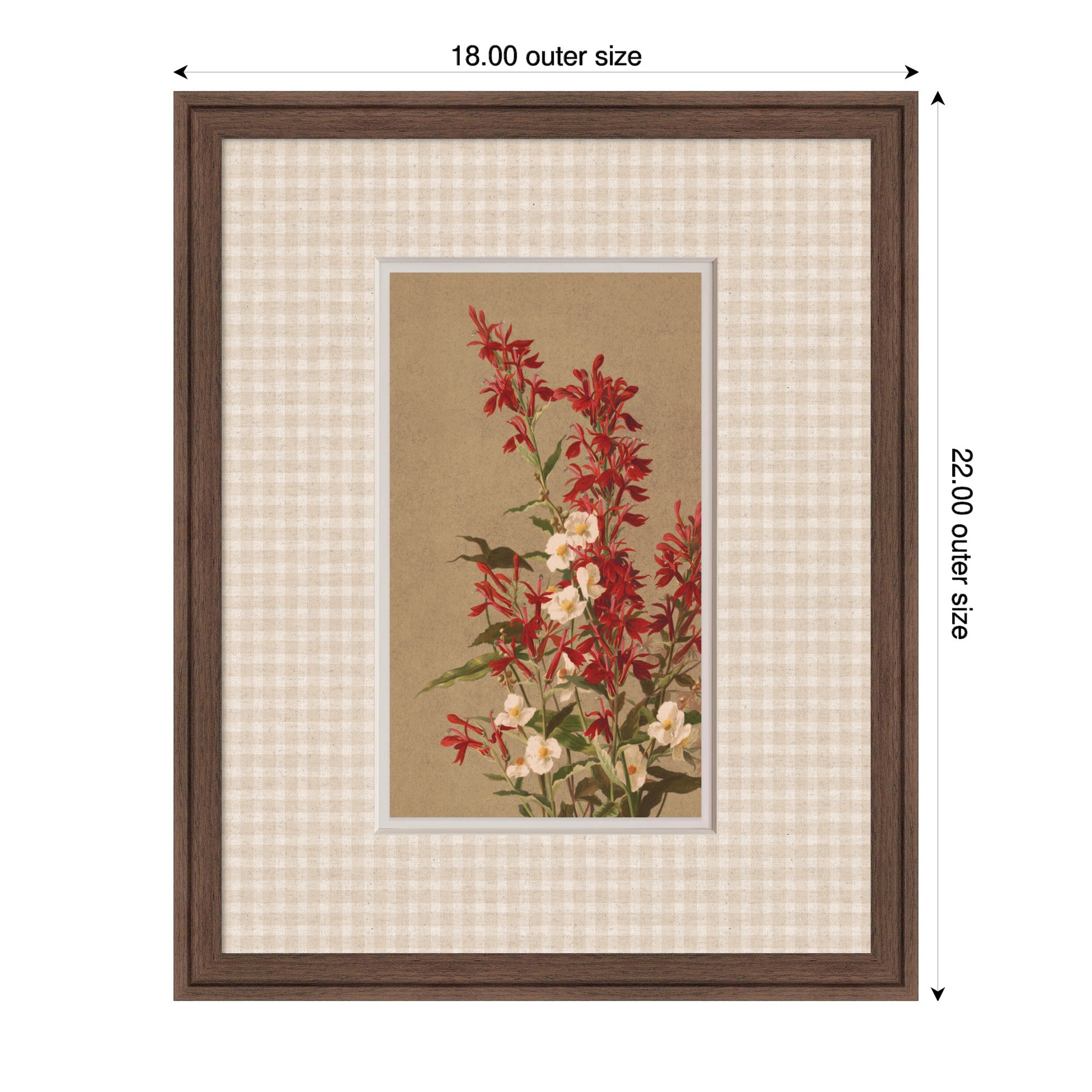 Framed Art Florence Medium Brown 18x22 2