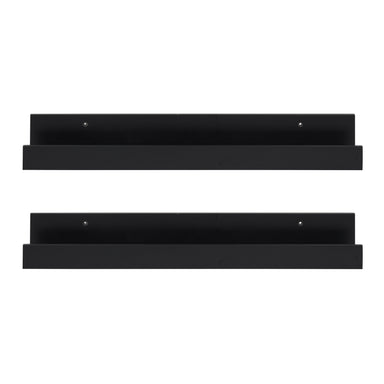 Floating Shelf Black 2 Piece - 24" 2
