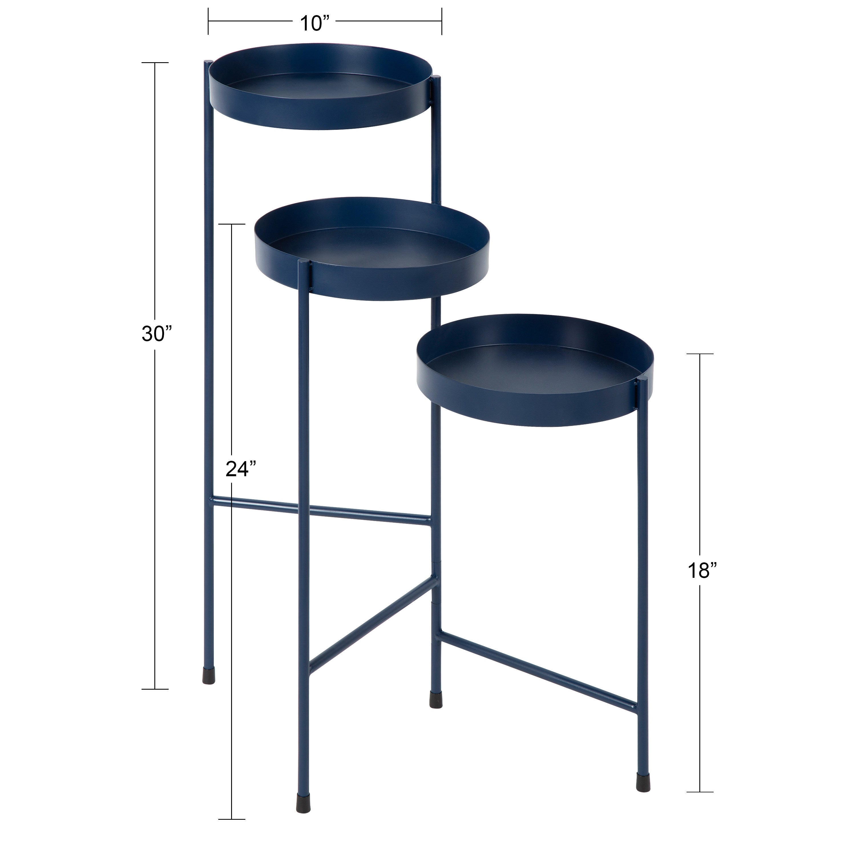 Plant Stand Navy Blue 16x21x30 3