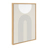 Sylvie Full Moon over the Mountain Top Framed Canvas by The Creative Bunch Studio