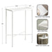 Side Table White 17x9x24 2