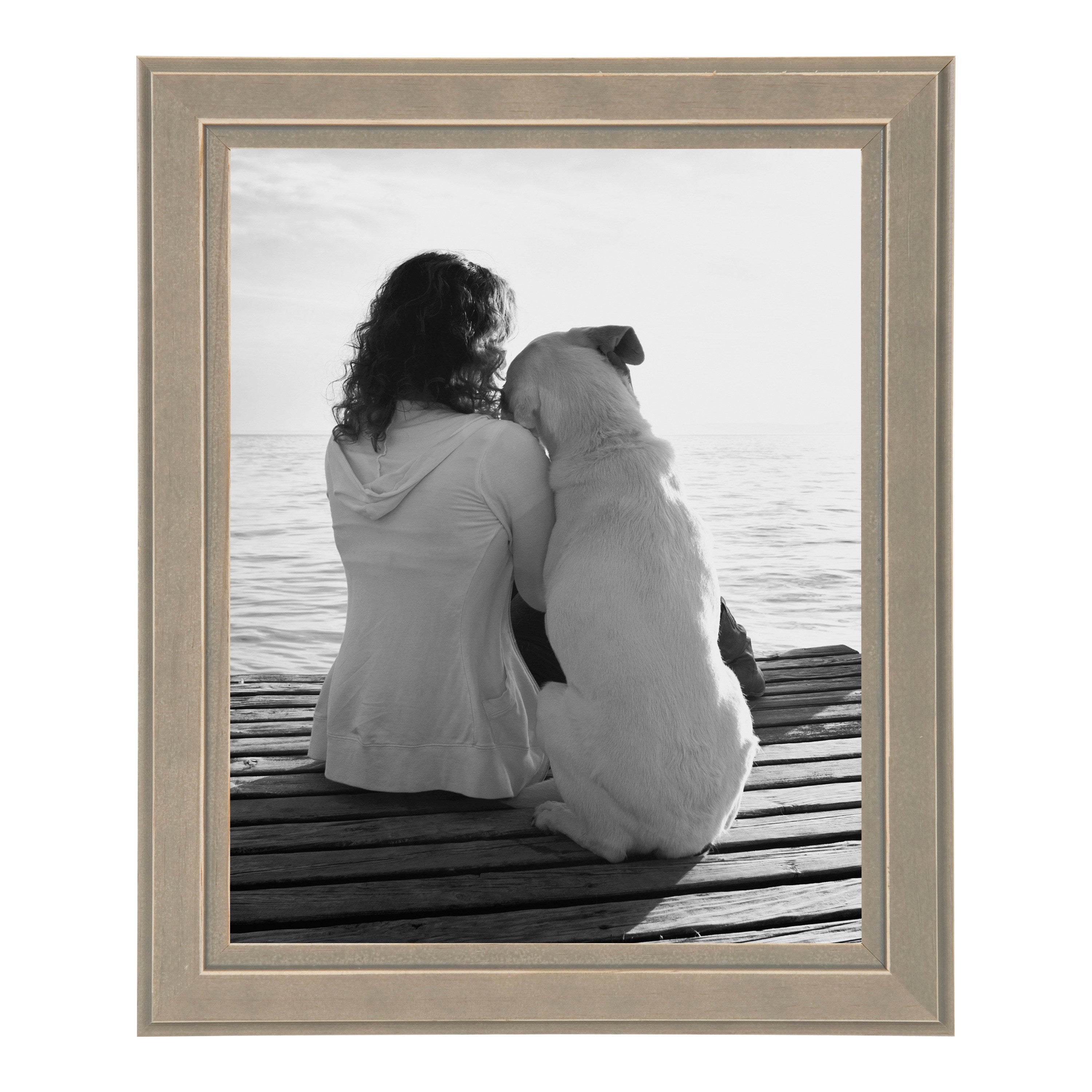 Tabletop Frame Distressed Gray 8x10 2