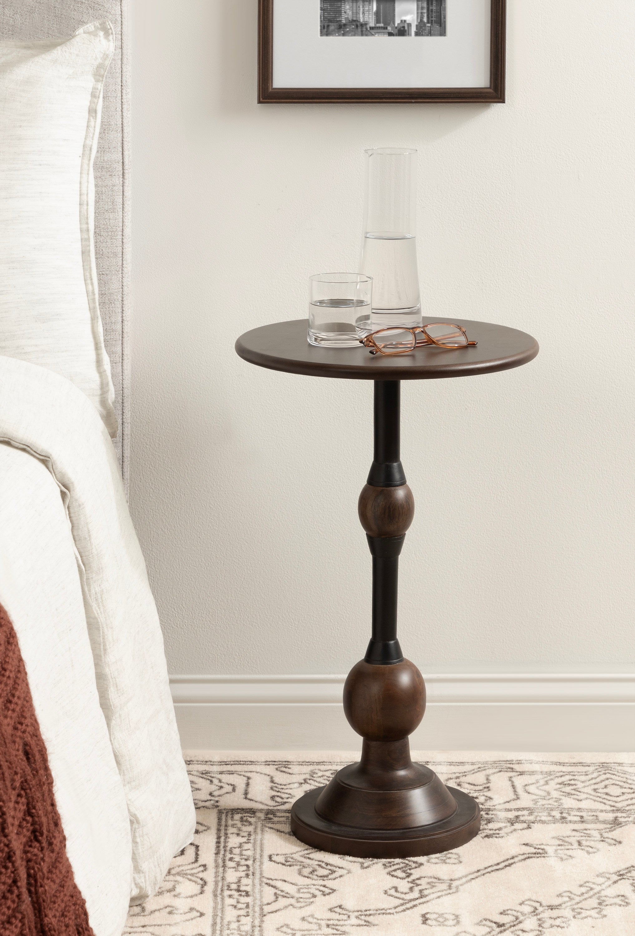 Rawlings Wood and Metal Side Table