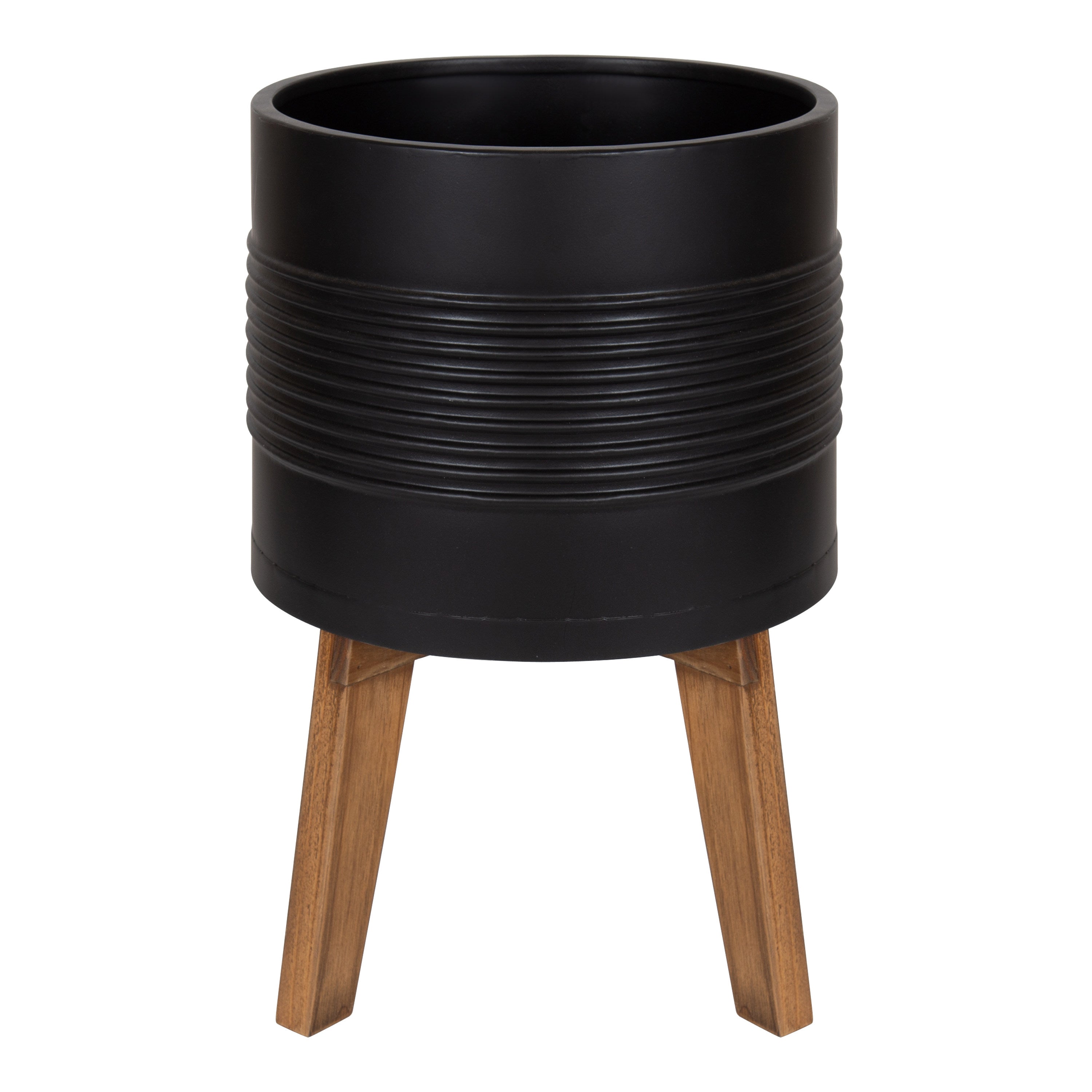 Freestanding Planter Black 11" Diameter 3