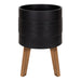 Freestanding Planter Black 11" Diameter 3
