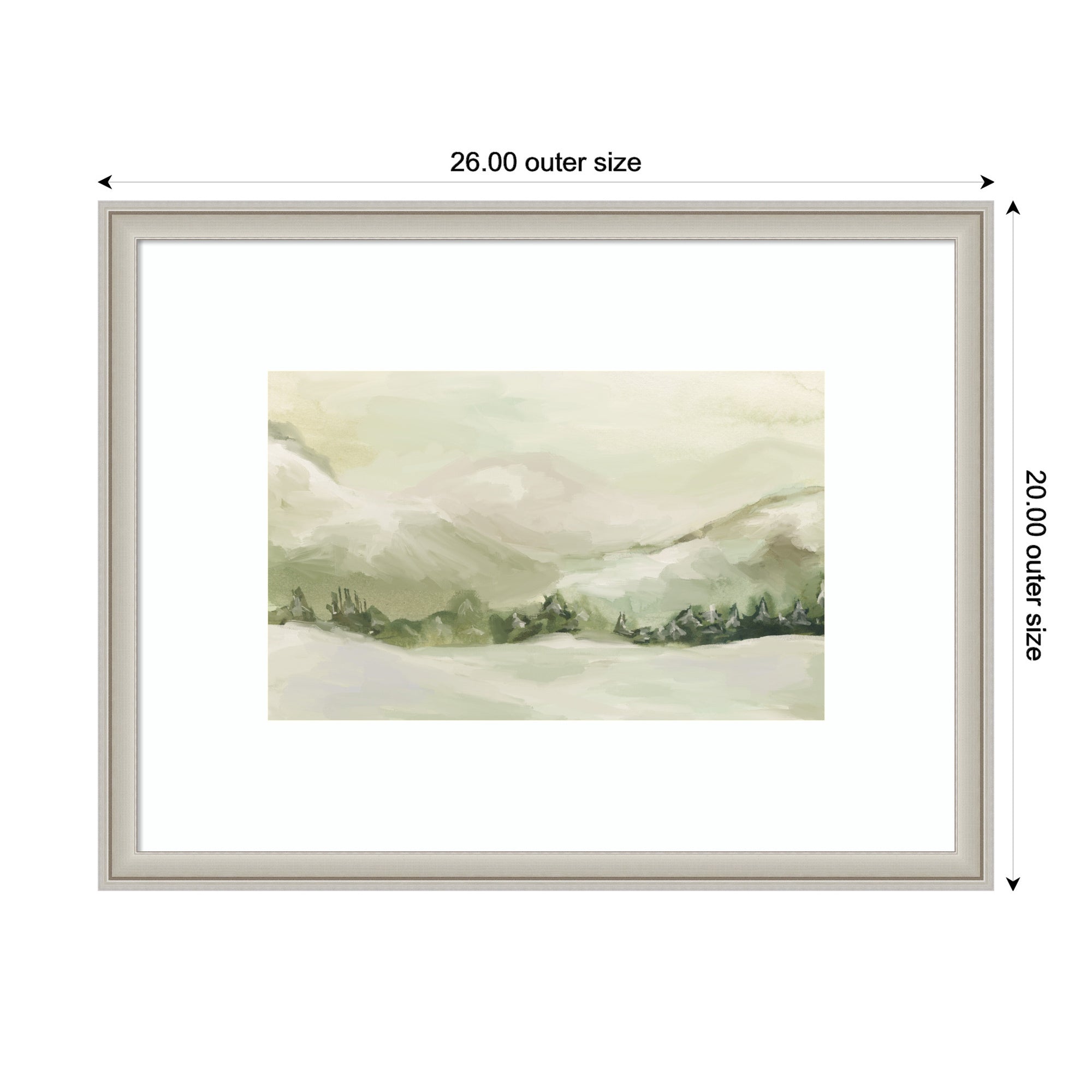 Framed Art Florence Silver 26x20 2