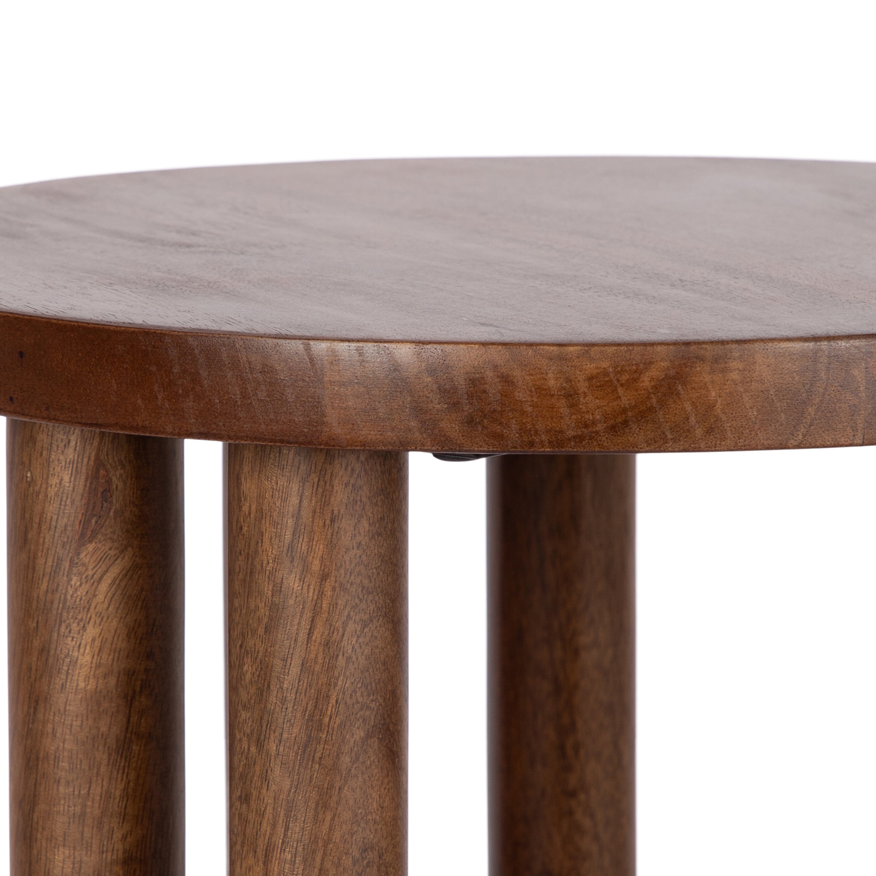 Side Table 14x14x20 Walnut Brown 3