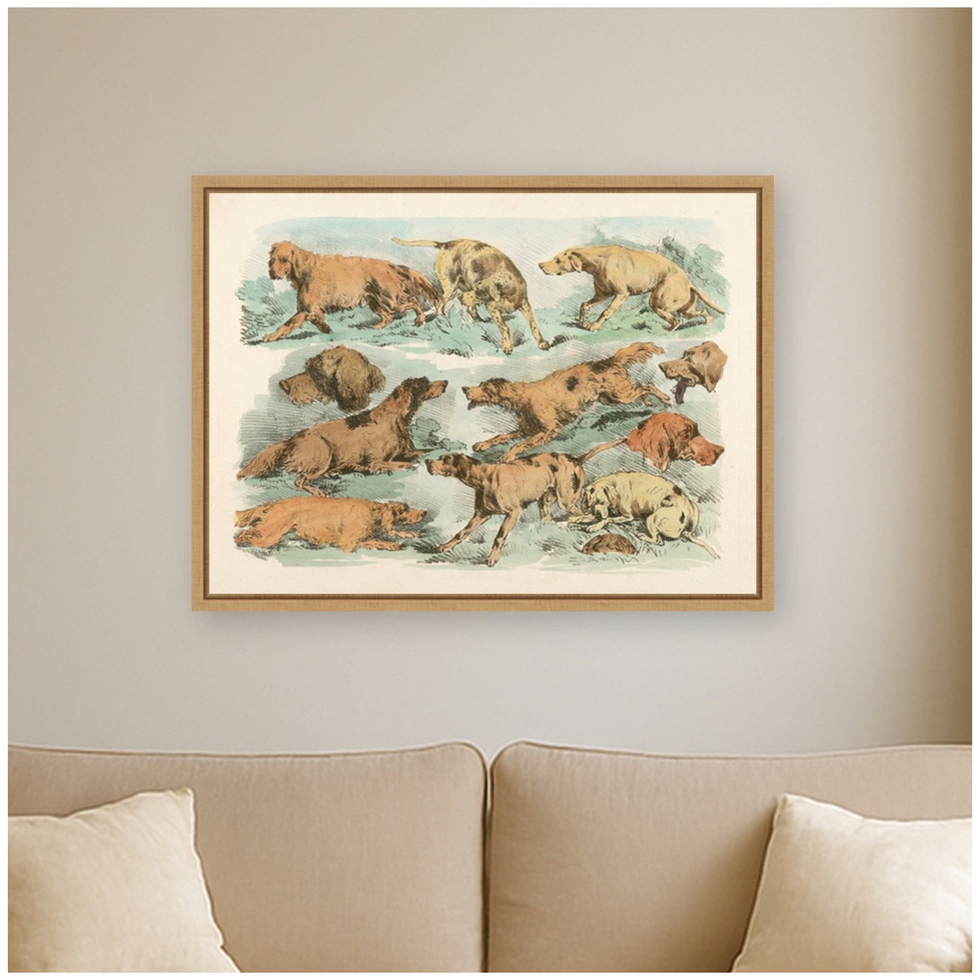 Framed Canvas 24x18 Sylvie Natural 6