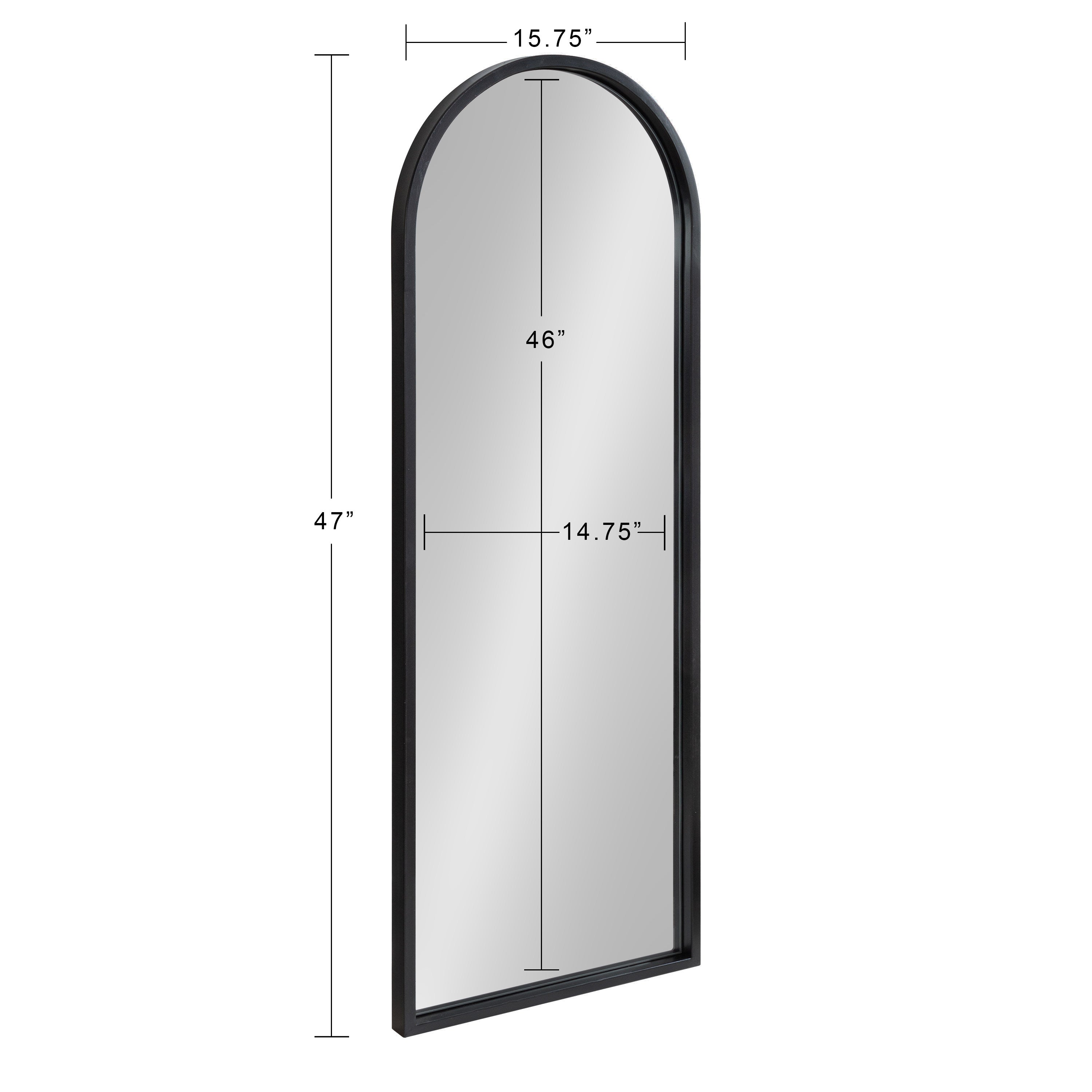 Full Length Mirror Black 16x48 5