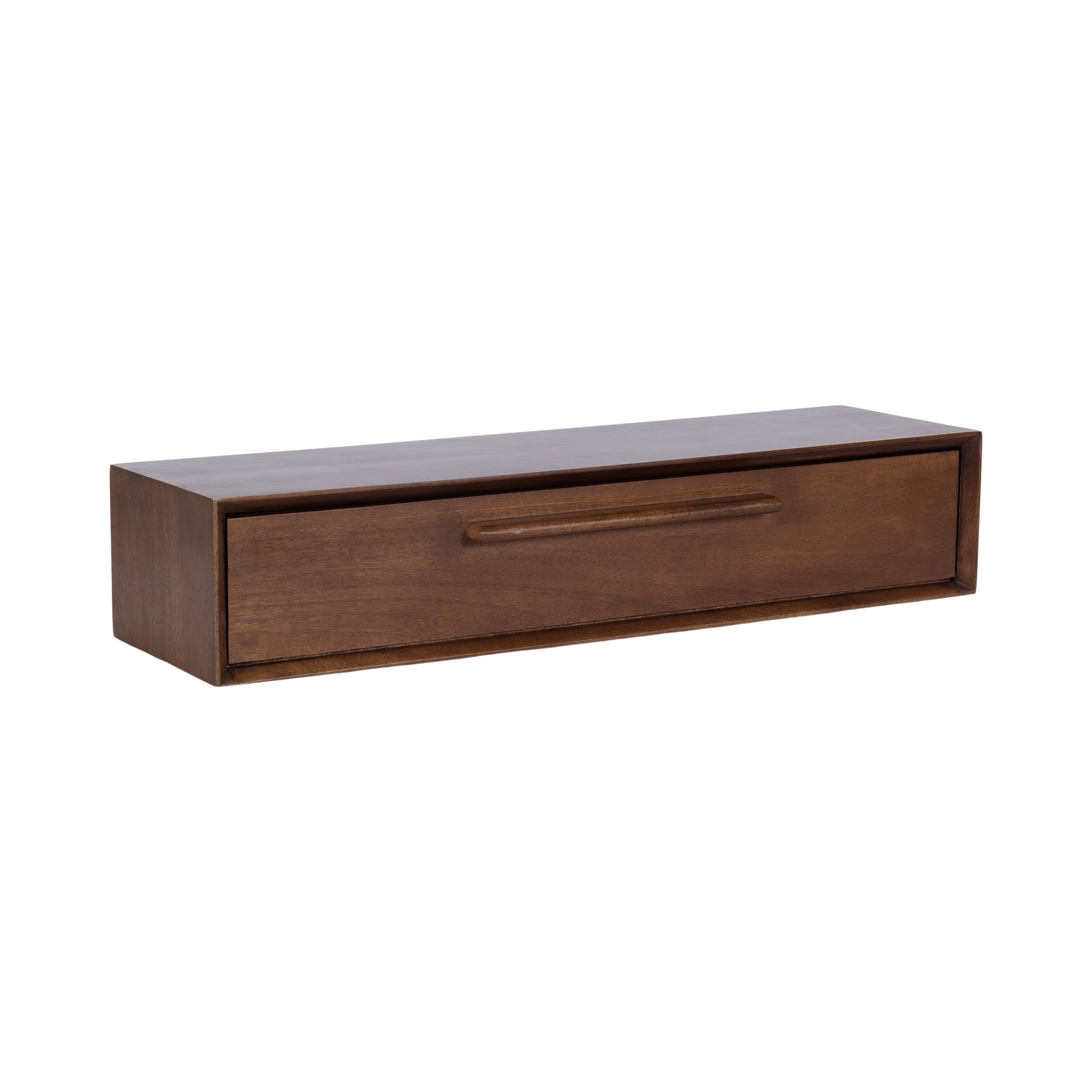 Floating Console Table Walnut Brown 30x9x6 1