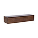 Floating Console Table Walnut Brown 30x9x6 1