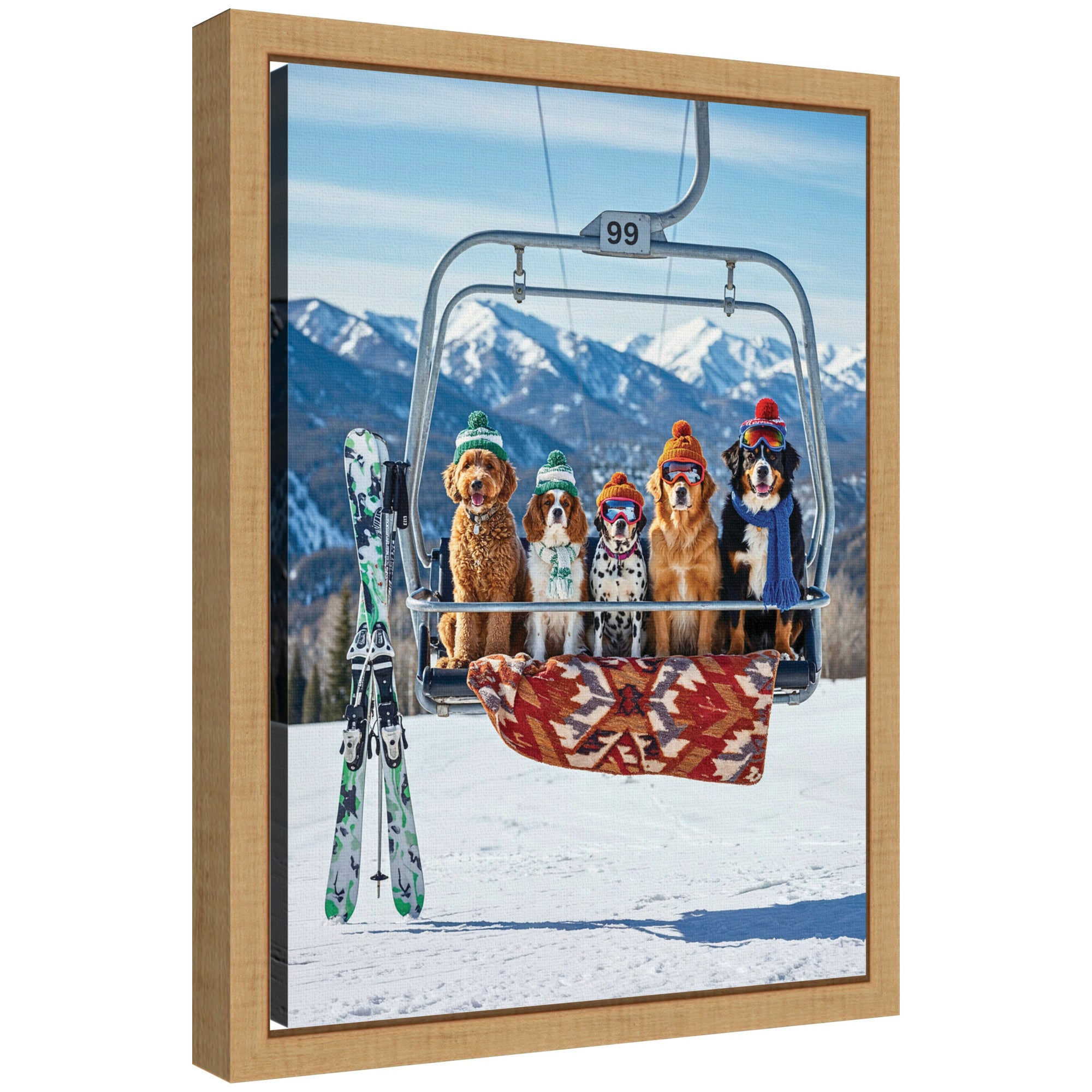 Framed Canvas Sylvie Natural 10x13 1
