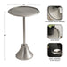 Side Table Silver 15x15x24 2