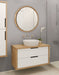 Round Mirror Natural 30" Diameter 7
