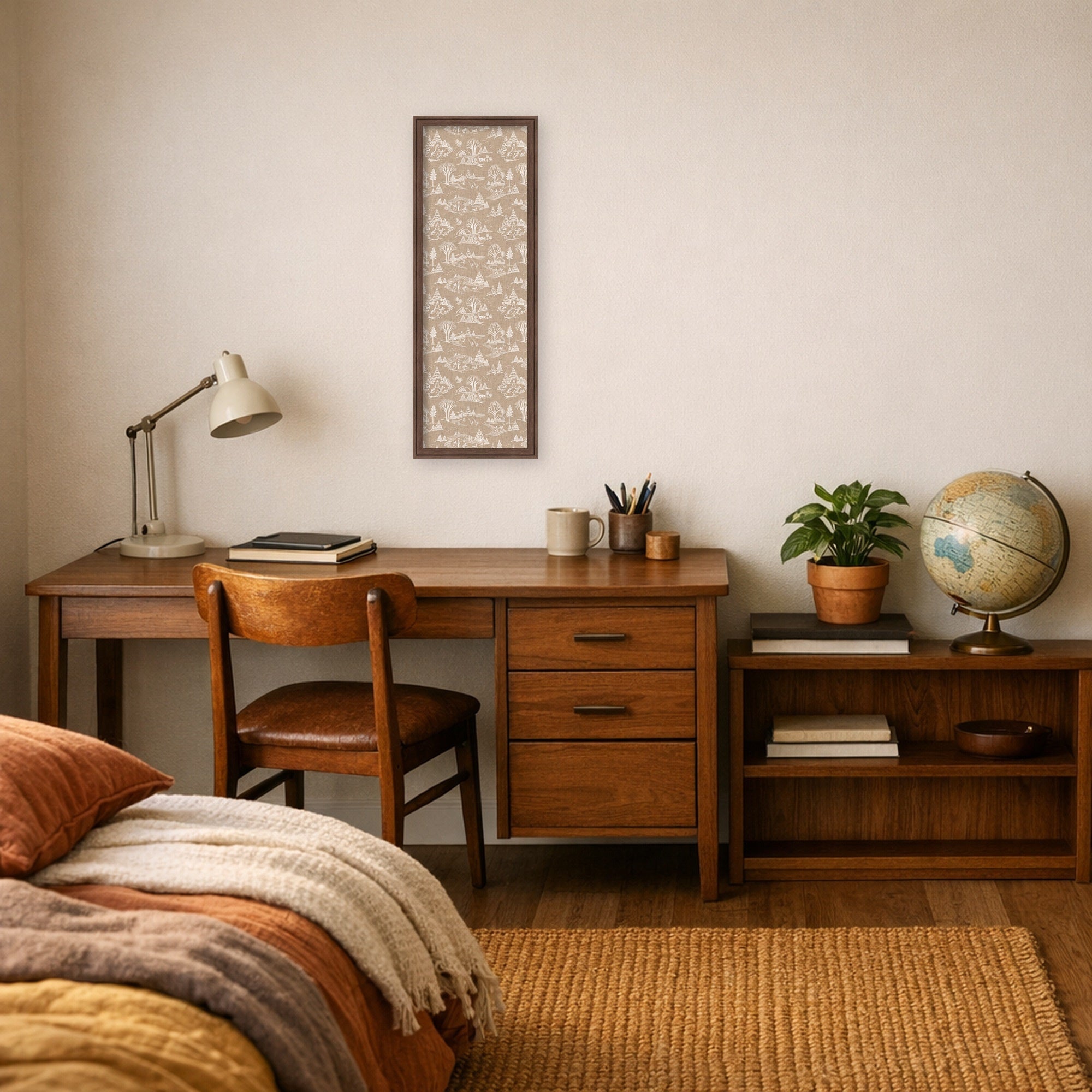 Magnetic Canvas Florence Medium Brown 14x38 6