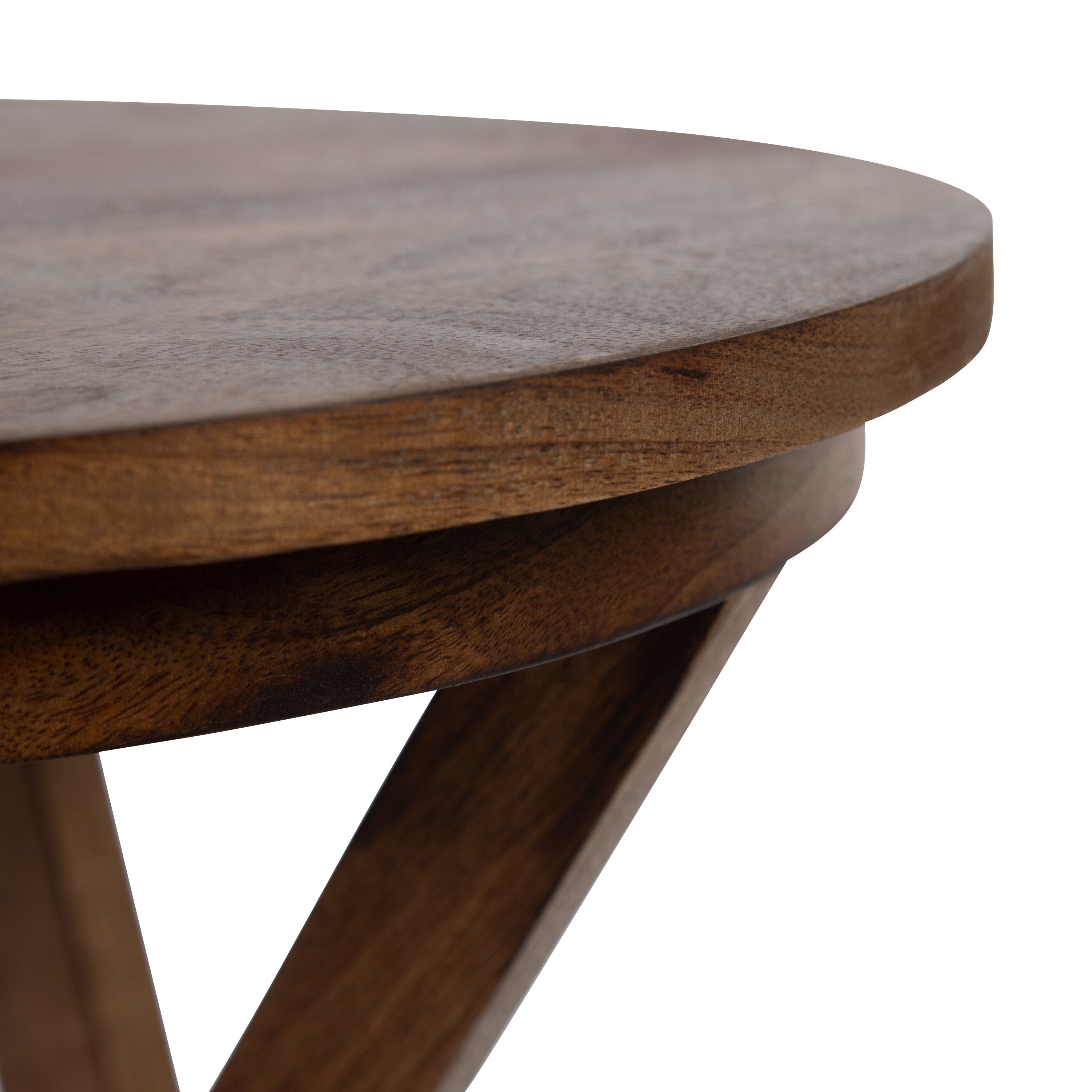 Side Table 15x15x23 Walnut Brown 5