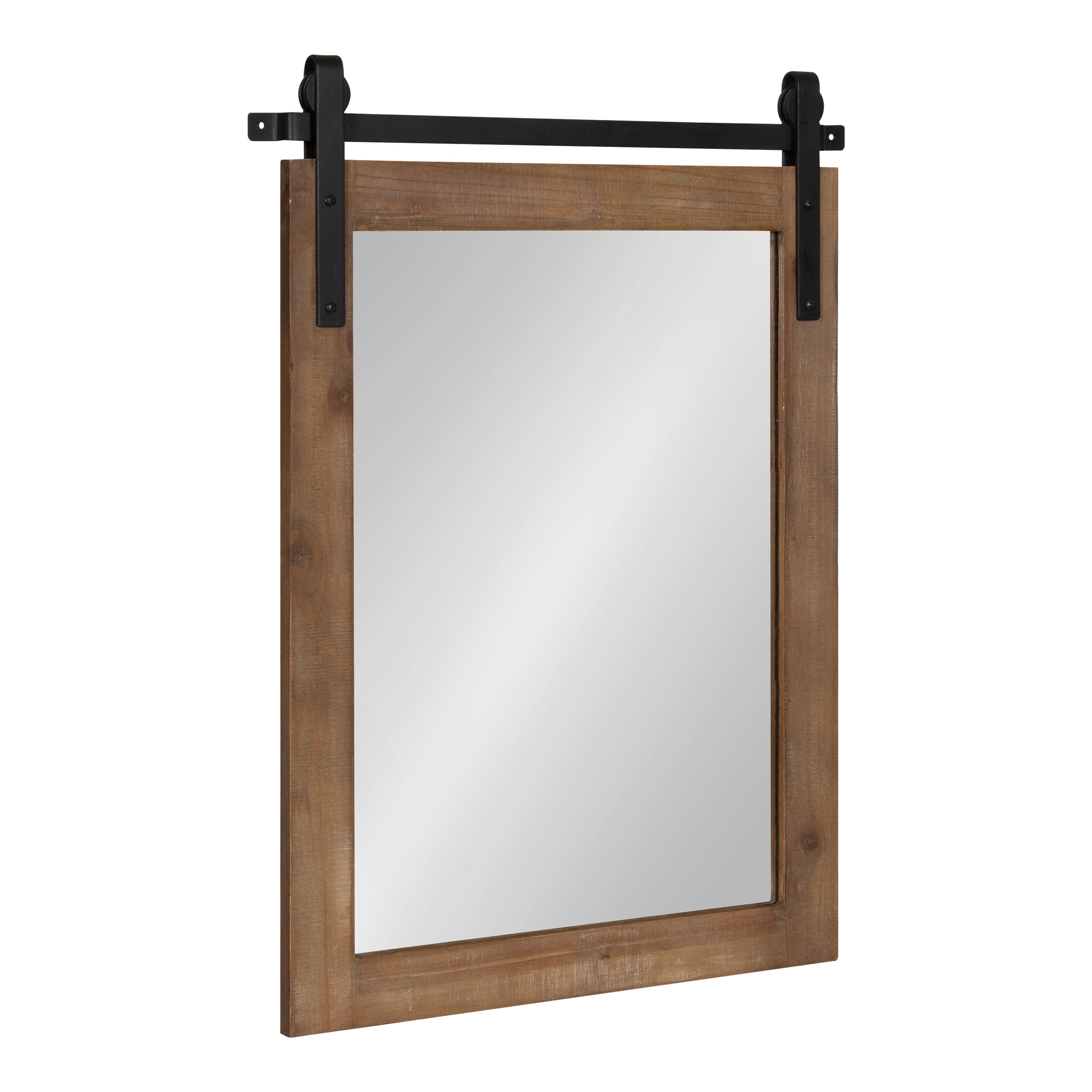 Rectangle Mirror Rustic Brown 18x26 1