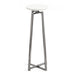 Drink Table White Pewter 9x9x23 5