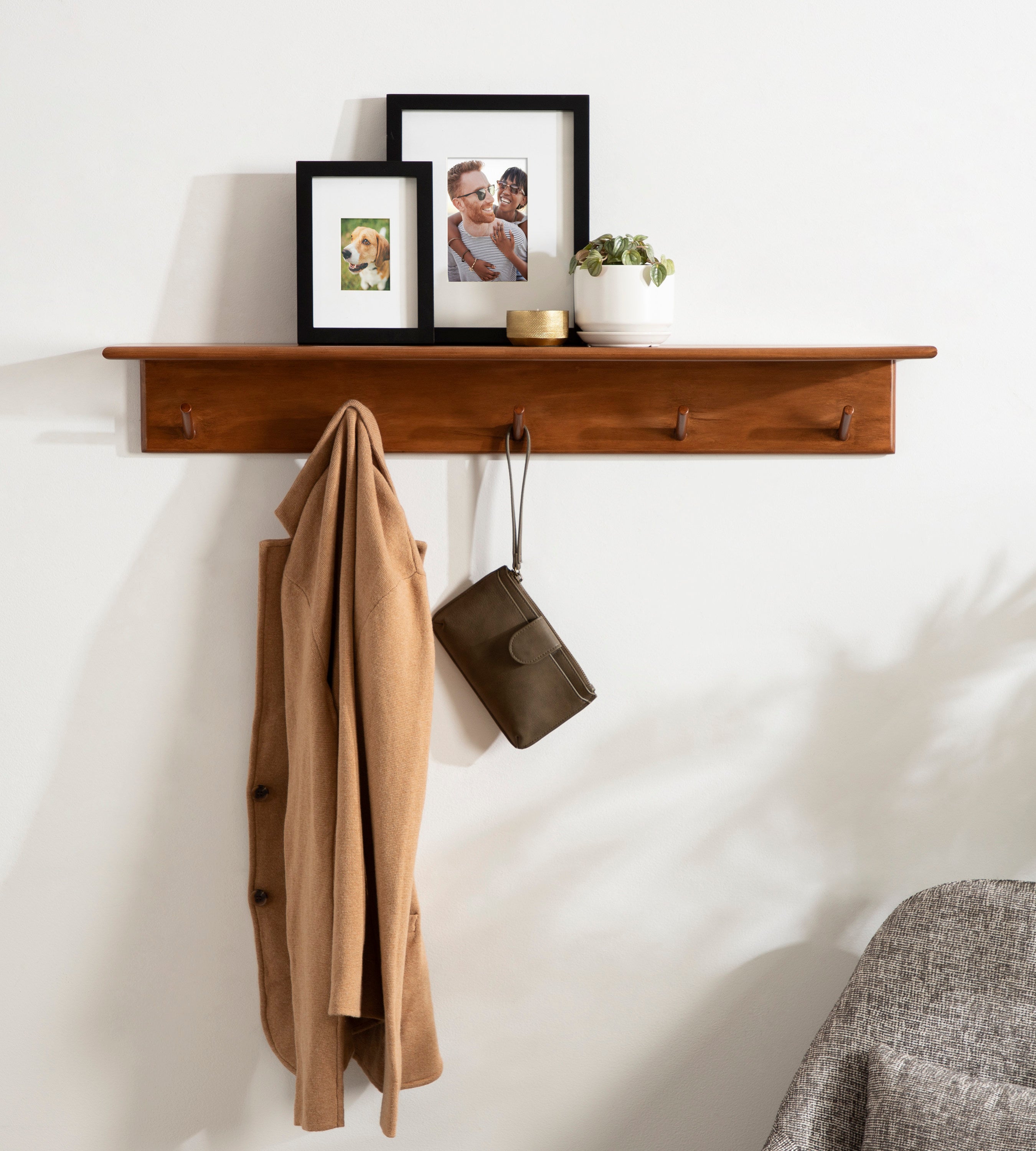 Alta Wood Shelf with 5 Posts