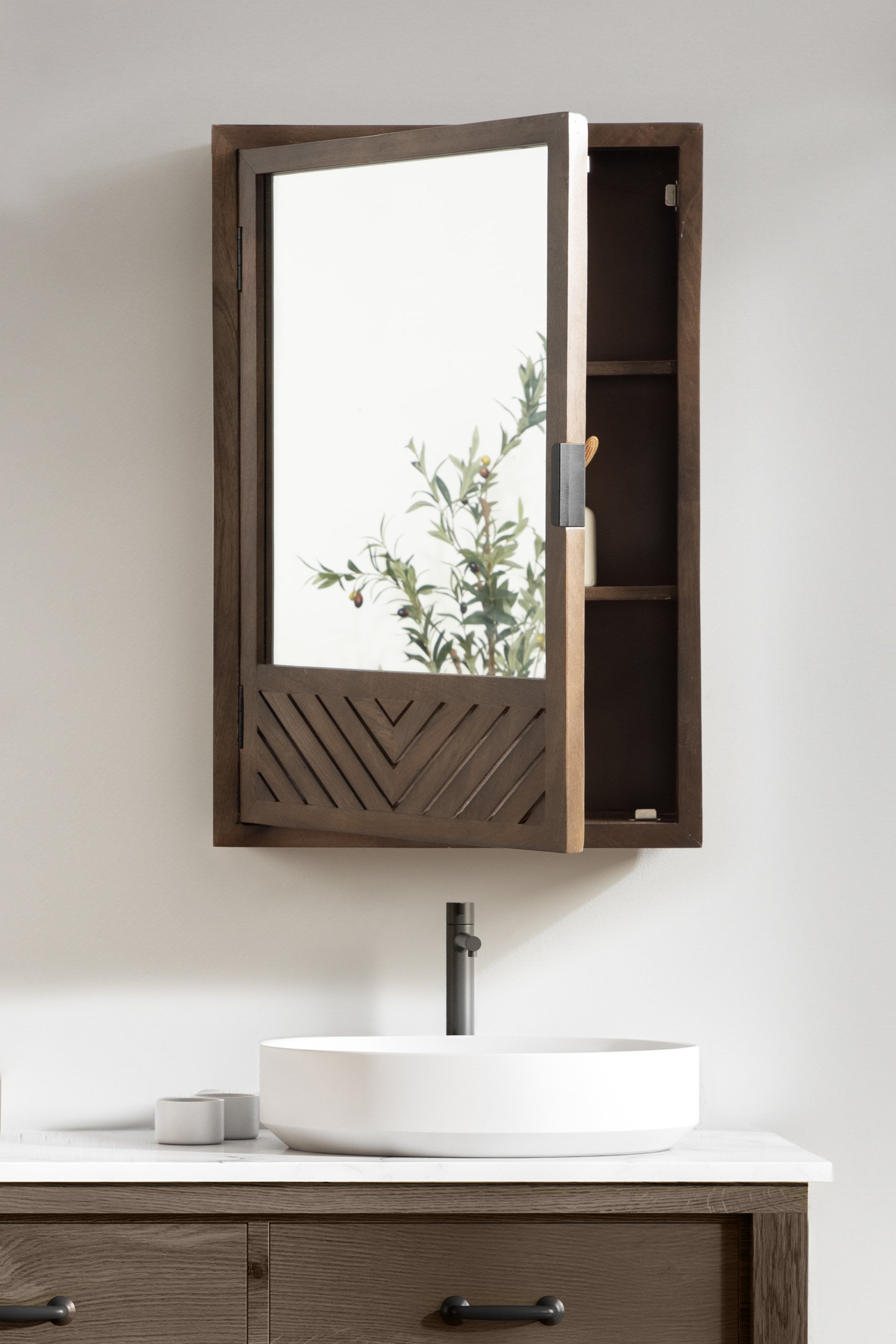 Medicine Cabinet Brown 20x5x30 7