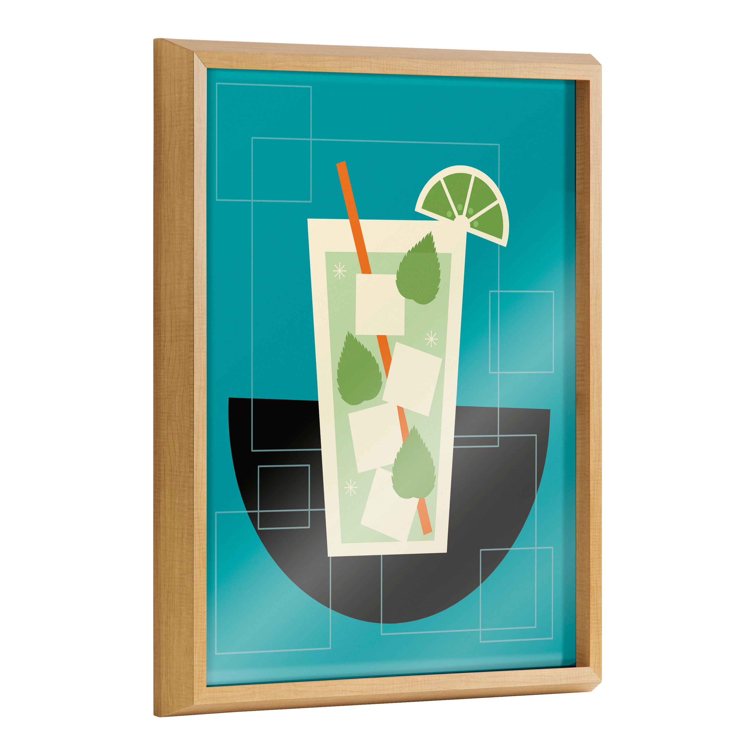 Blake Mojito Framed Printed Art by Amber Leaders Designs