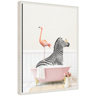 Framed Canvas Sylvie Beaded White 18x24 1