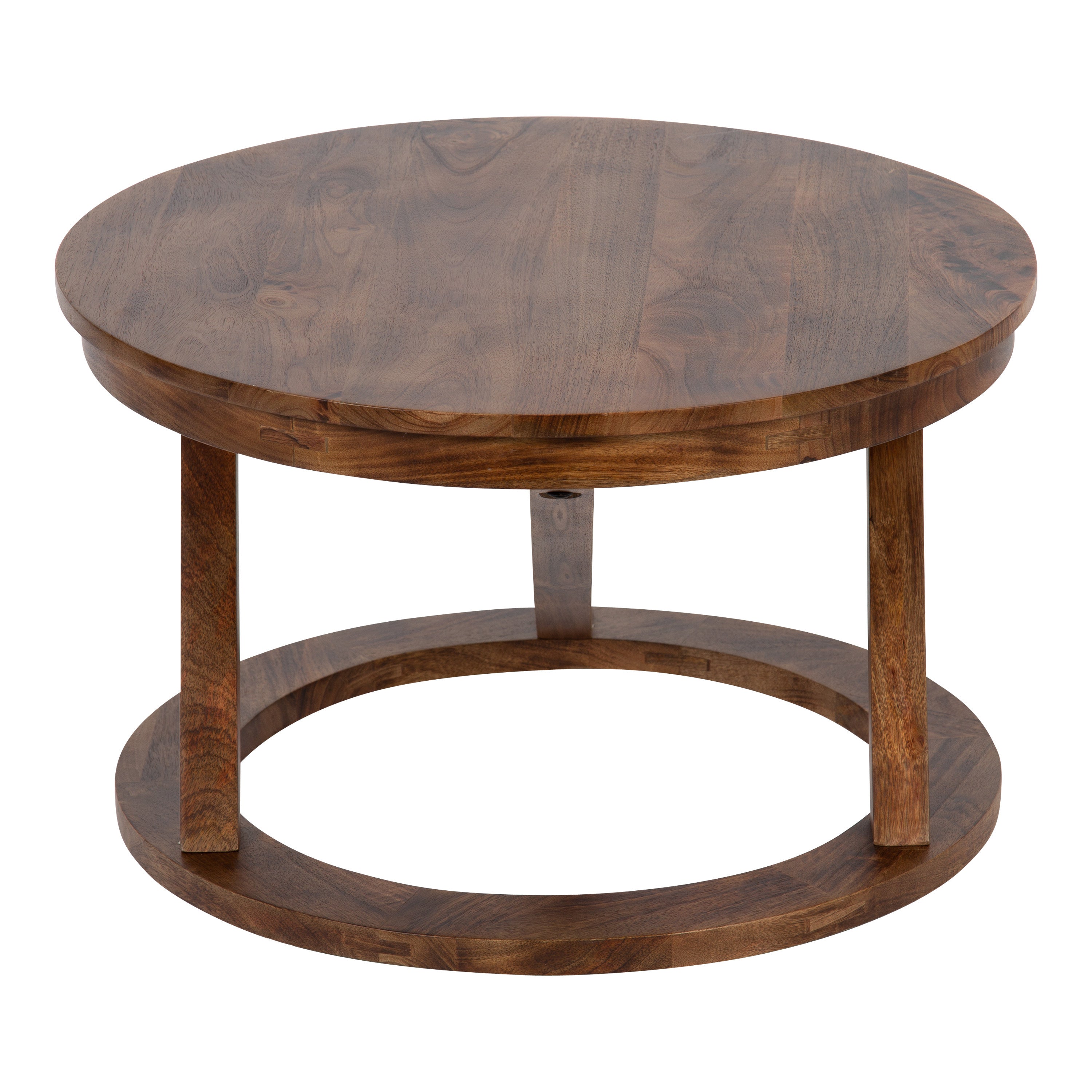 Coffee Table Walnut Brown 26x26x16 4